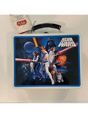 Star Wars Tin Lunch Box With Sandwich Cutters Williams-Sonoma 2010 Lucas film